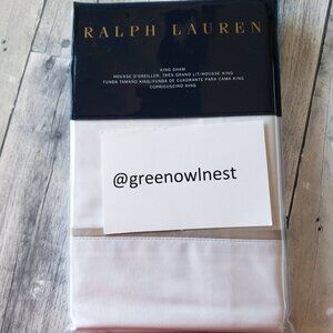 NWT - Ralph Lauren Home Palmer Percale Pale Flannel King Sham